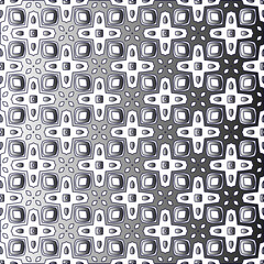 Black and white pattern. Repeat pattern. Abstract background. Patterns with monochrome gradient.Wallpaper for textile design,  on wall paper, wrapping paper, fabrics and home decor. 