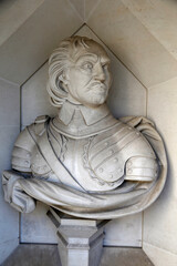 Bust of Cromwell in the Guildhall, London, U.K.