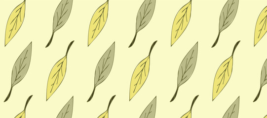 seamless pattern.autumn pattern. leaves. spring. beauty. yellow. beautiful. for textiles. gift wrapping. package. paper. wrapper. drawing. vector.