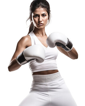 Woman Doing Kickboxing, kickboxing, fitness, martial arts, strong ,png, transparent background