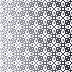 Black and white pattern. Repeat pattern. Abstract background. Patterns with monochrome gradient.Wallpaper for textile design,  on wall paper, wrapping paper, fabrics and home decor. 