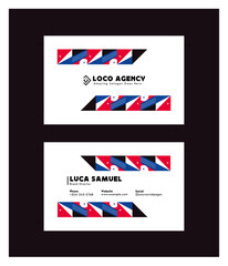 Geometric Shape Background Business Card