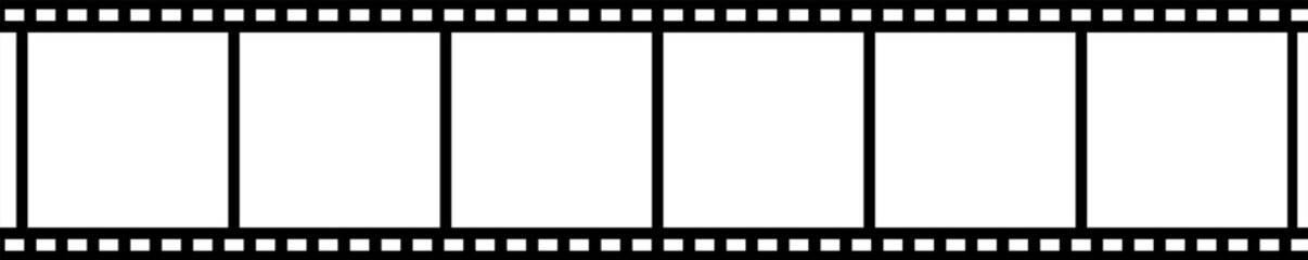 Film reel tape strip white square. Border photo cinema or movie tape flat illustration vector. 
