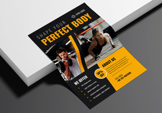 Fitness and Gym Flyer Design