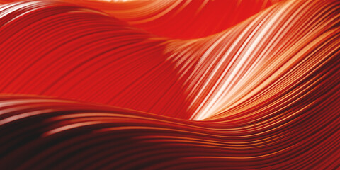 Red orange wavy background. Bright luxury mock up for design
