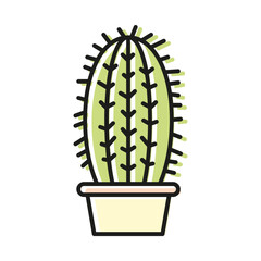 Colorful cactus icon