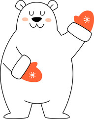 Bear With Gloves Lined