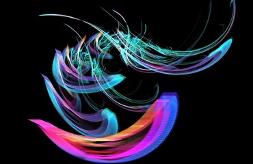 abstract background with glowing lines