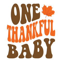 One Thankful Baby Svg