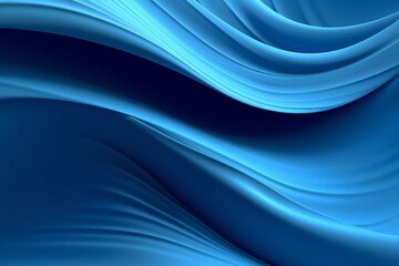 desktop background with elegant blue waves running through space from left to right