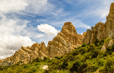 clay cliffs in Omarama