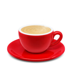 カフェオレのイラスト リアル 湯気あり