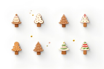 コルクで表現したカラフルなクリスマスイブのイメージ（3Dピクト)

