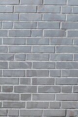Silbergraue Backsteinmauer, Hintergrund, Textur, Deutschland