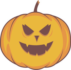Halloween pumpkin isolated on white
