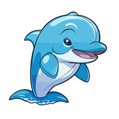 Fototapeta premium Dolphin, PNG For Tshirt