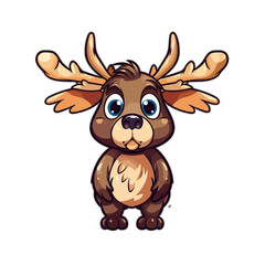 Fototapeta premium Moose, PNG For Tshirt
