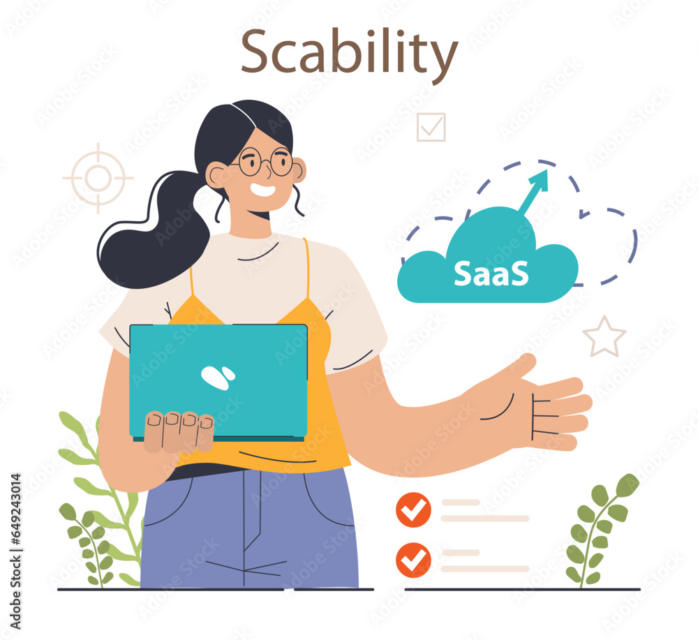 Poster saas, software as a service. web-hosted software, computer program