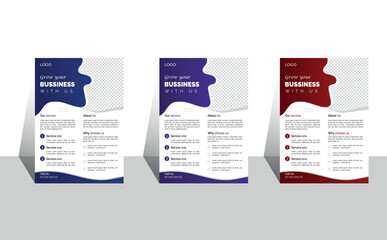  profassional simple creative colorful Corporate Business Flyer Template Design 2023 