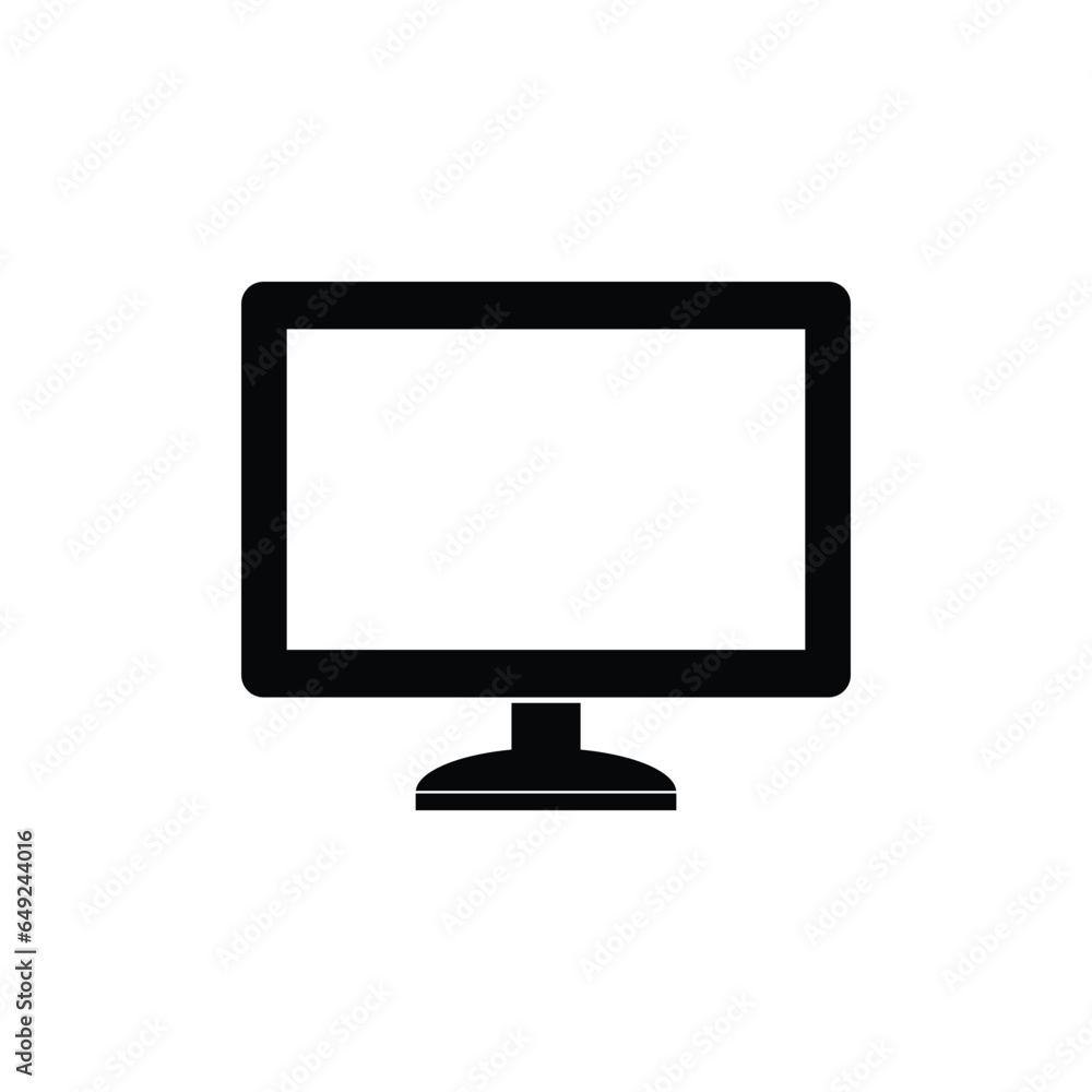 Poster computer screen icon vector display icon