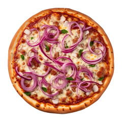 isolated illustration of pizza. Created with Generative AI	