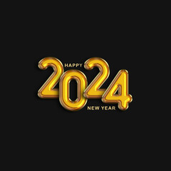 Happy new year 2024 background. 