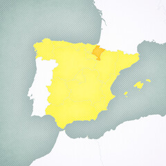 Map of Spain - Navarre