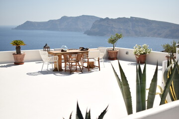 terrasse ensoleill&eacute;e