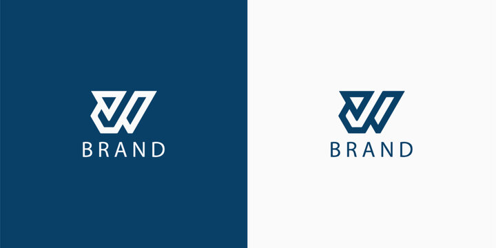 WJ Letters Vector logo design vector image