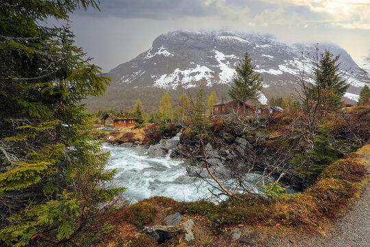 Rain in Reinheimen National Park, Norway