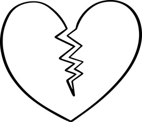 hand drawn heart illustration.