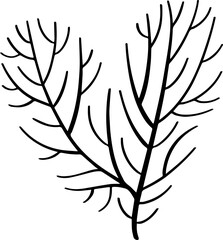 hand drawn heart illustration.