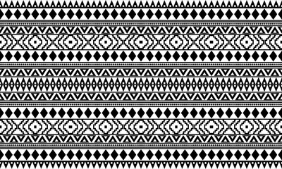 aztec seamless pattern.  rug textile print texture Tribal design, geometric symbols for logo, cards, fabric decorative works. traditional print vector illustration. on black and white background.