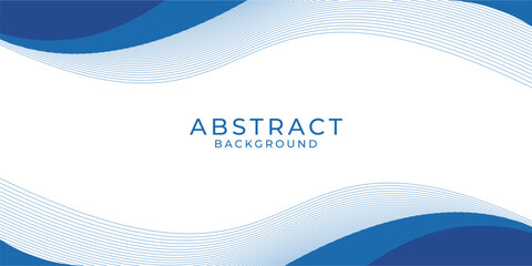 Abstract blue background wave style template