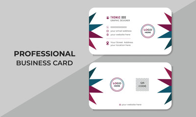  Modern and clean Business Card template - Creative and minimalist Business Card design Template.