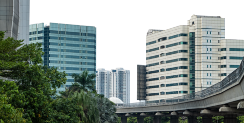 skyscrapers in downtown city. city building landscape. many high building is like city landmark of jakarta amazing for design or brochure or company profile. High building transparent. Cityscape