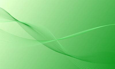 abstract green soft lines waves curves smooth gradient background