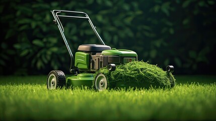 Clean, crisp, revitalizing, green beauty, nature's essence, summer, lawn maintenance, fragrant, invigorating. Generated by AI.