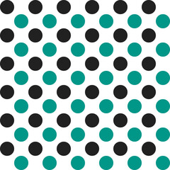 Green and black dot pattern background. Polkadot. Dot background. Seamless pattern. for backdrop, decoration, Gift wrapping
