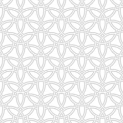 Seamless vector ornament. Modern wavy background. Geometric modern light pattern