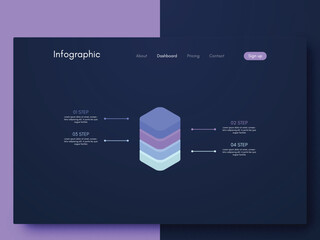 Modern infographic vector elements for business brochures. Use in website, corporate brochure, advertising and marketing. Pie charts, line graphs