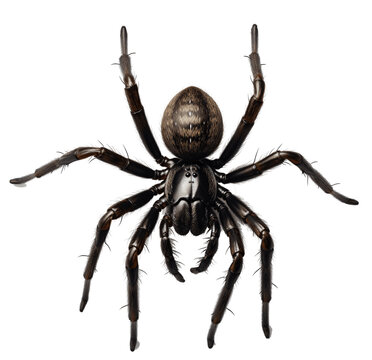 Spider Isolated On The Transparent Background PNG. 
