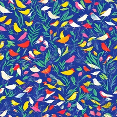 seamless pattern with birds