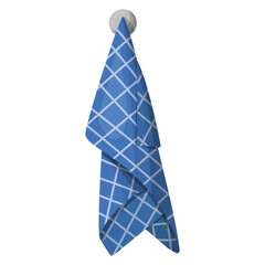 a kitchen towel is hanging on a hook. vector illustration