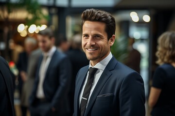 Portrait of a businessman, generative ai
