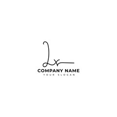 Lx Initial signature logo vector design