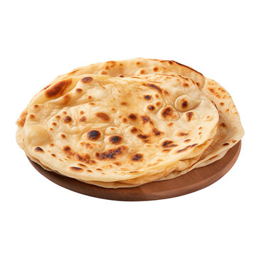 roti prata isolated on transparent background Remove png, Clipping Path