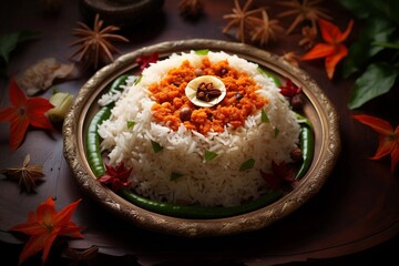 food rice dish for Diwali feast - obrazy, fototapety, plakaty