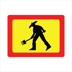road project work signs icon