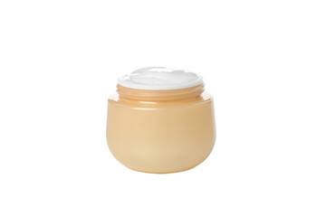 PNG, Jar with cream isolated on white background